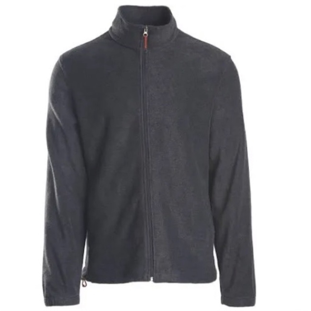 Woolrich Mens Andes Fleece Jacket in Charcoal Heather Grey size Medium Basic